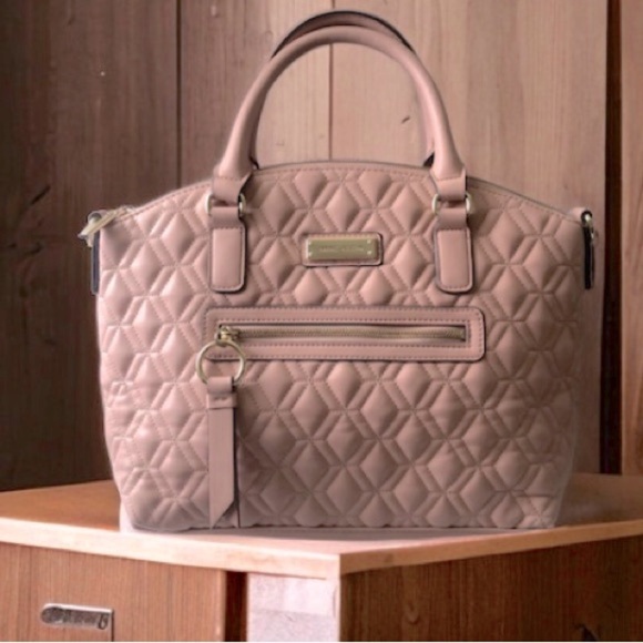 Anne Klien Quilted Pink Satchel - Picture 1 of 5